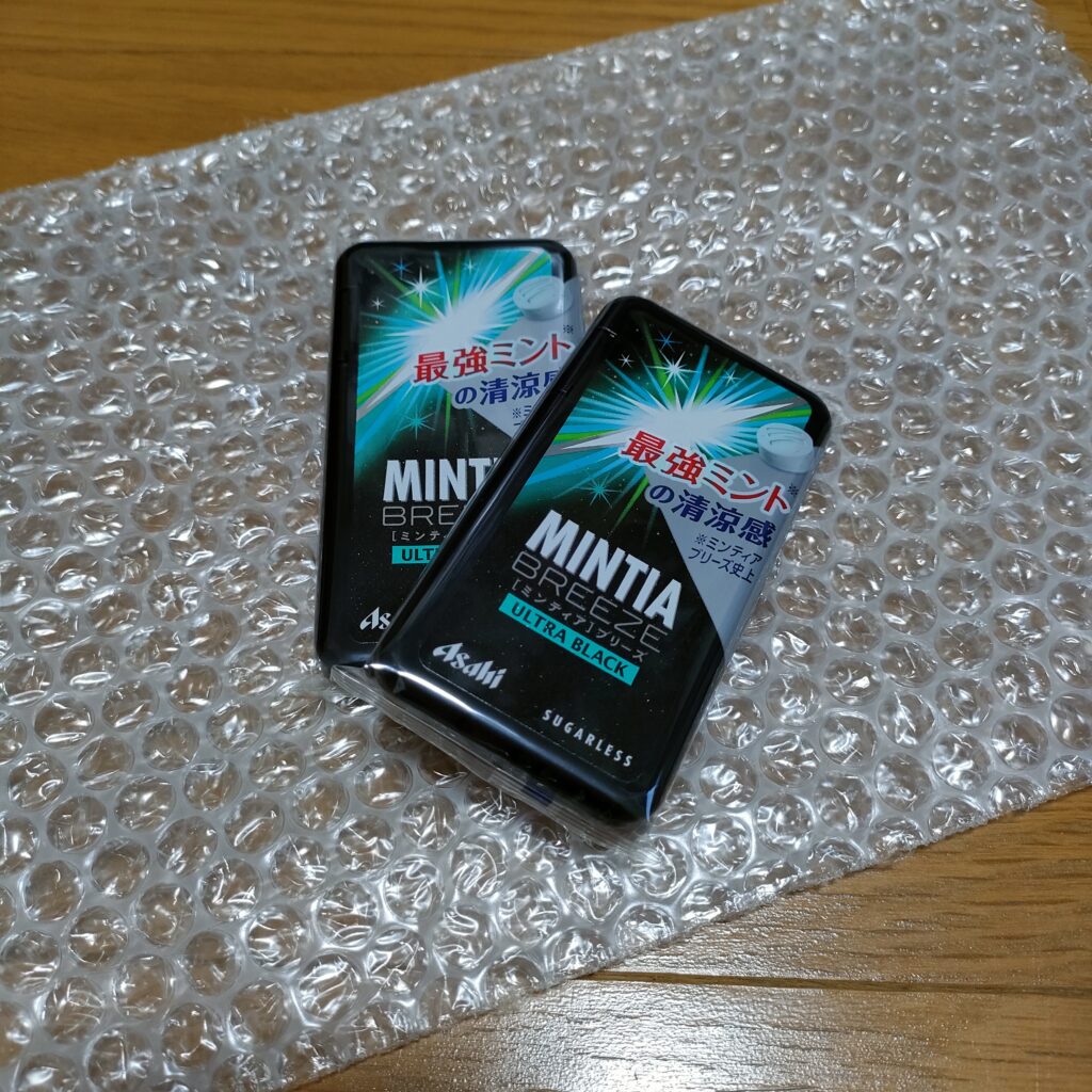 【MINTIA】お菓子不良品の問い合わせ方法とお詫びの品④倍量のミンティア